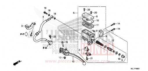 POMPA FRENO POSTERIORE NC750DE di 2014